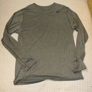 Nike Heather Gray Dri-Fit Tee